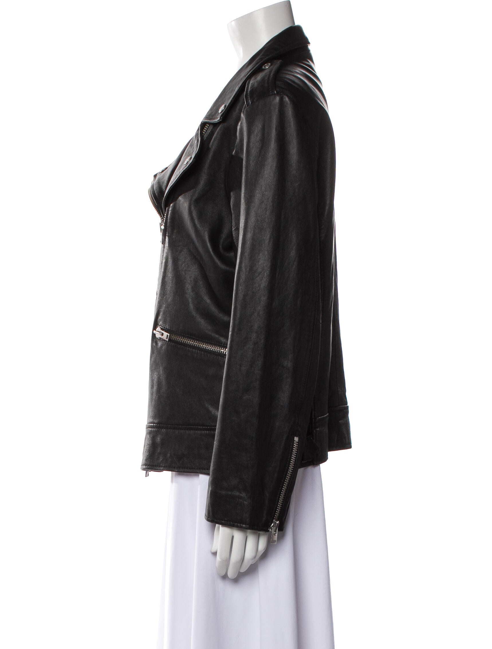 Closed Lamb Leather Biker Jacket