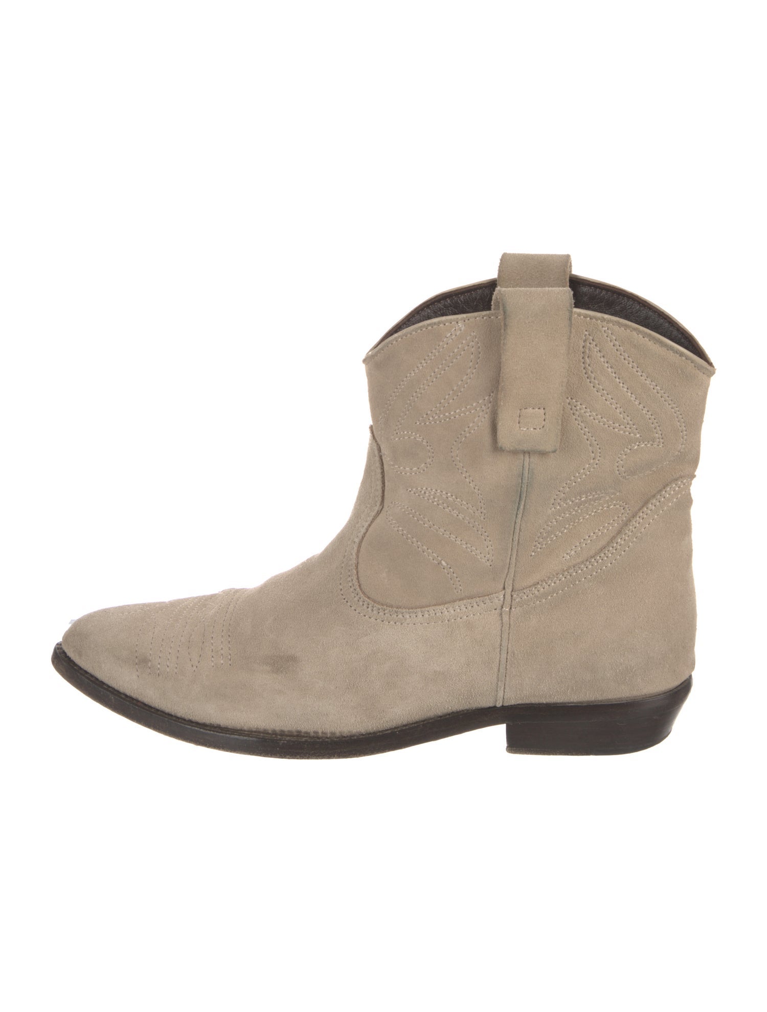 Closed Suede Western Boots
