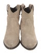 Closed Suede Western Boots