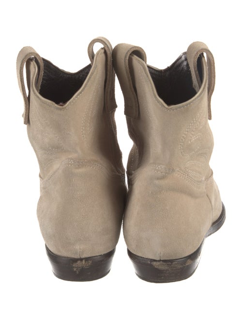 Closed Suede Western Boots