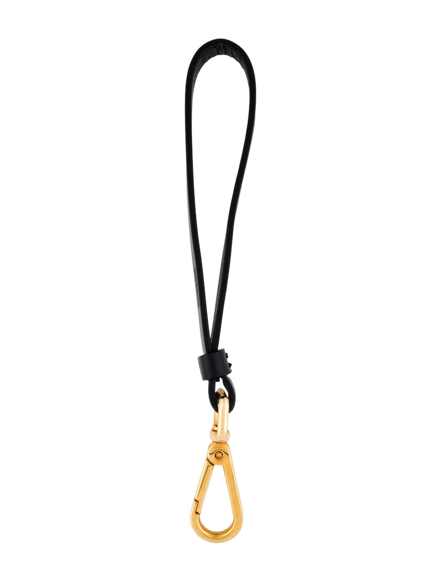 Closed Closed Gold Keychain with Leather Wrist Strap