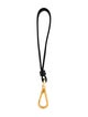 Closed Closed Gold Keychain with Leather Wrist Strap