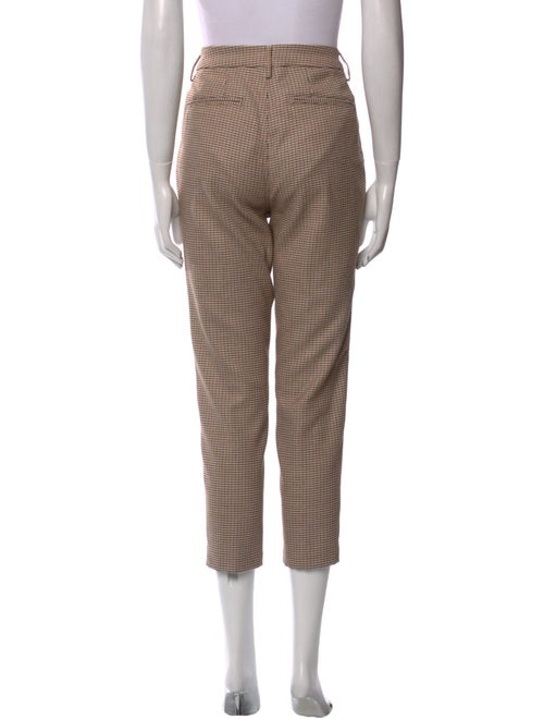 Closed Houndstooth Print Skinny Leg Pants