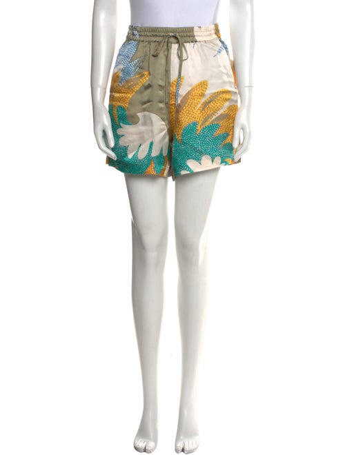 Closed Printed Mini Shorts