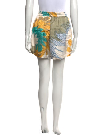 Closed Printed Mini Shorts