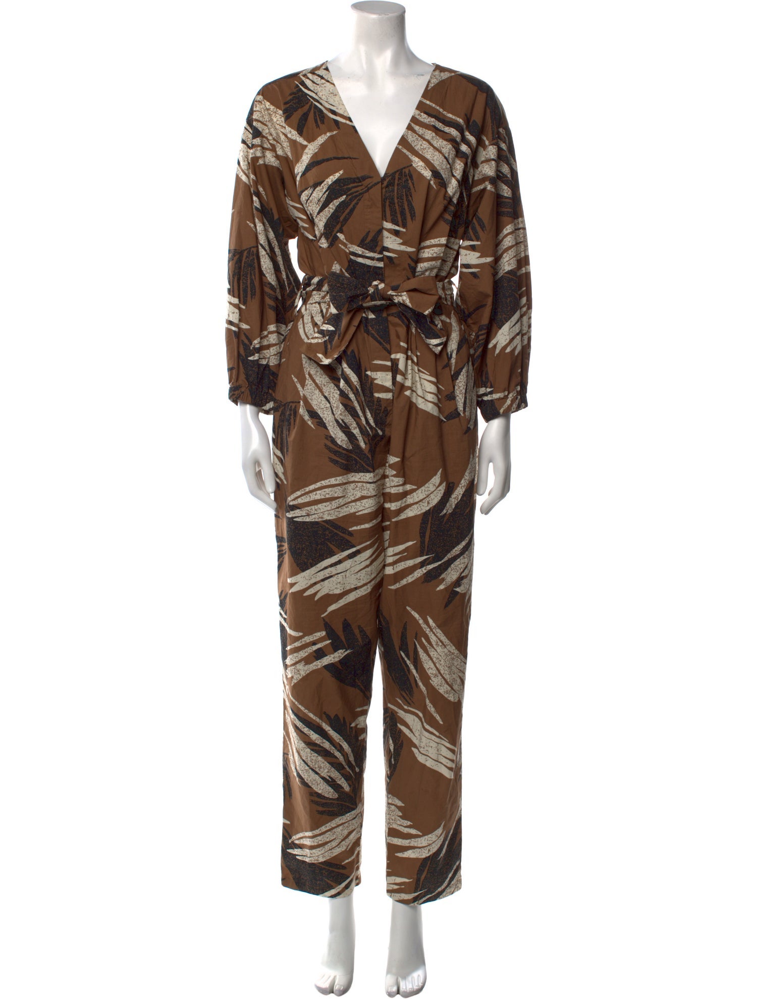 Closed Printed V-Neck Jumpsuit