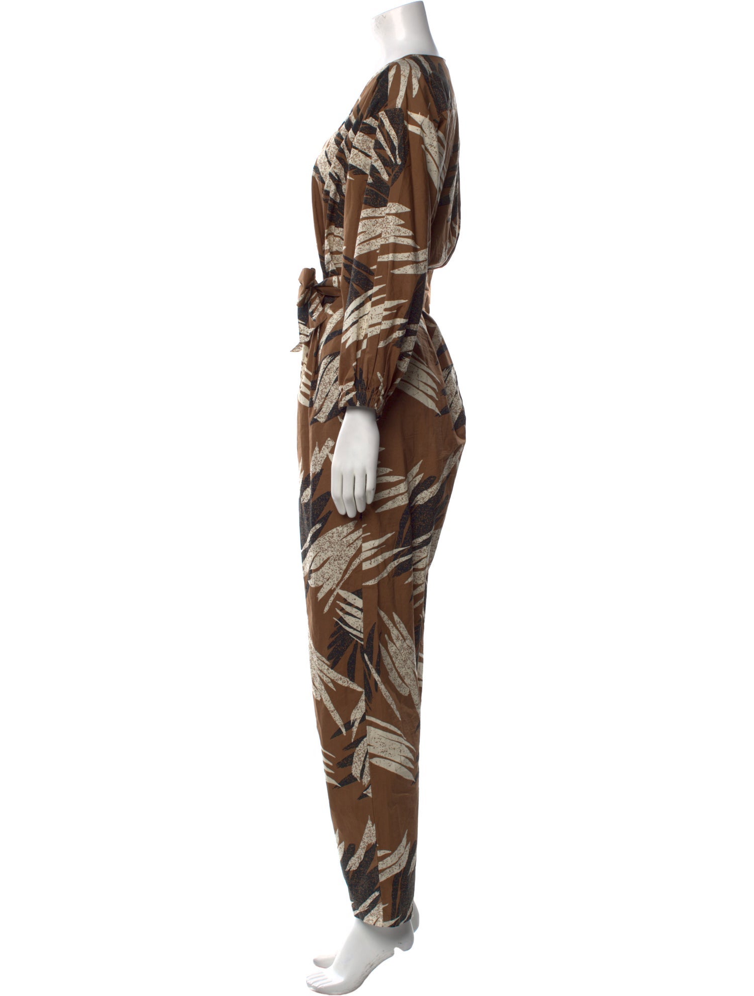 Closed Printed V-Neck Jumpsuit