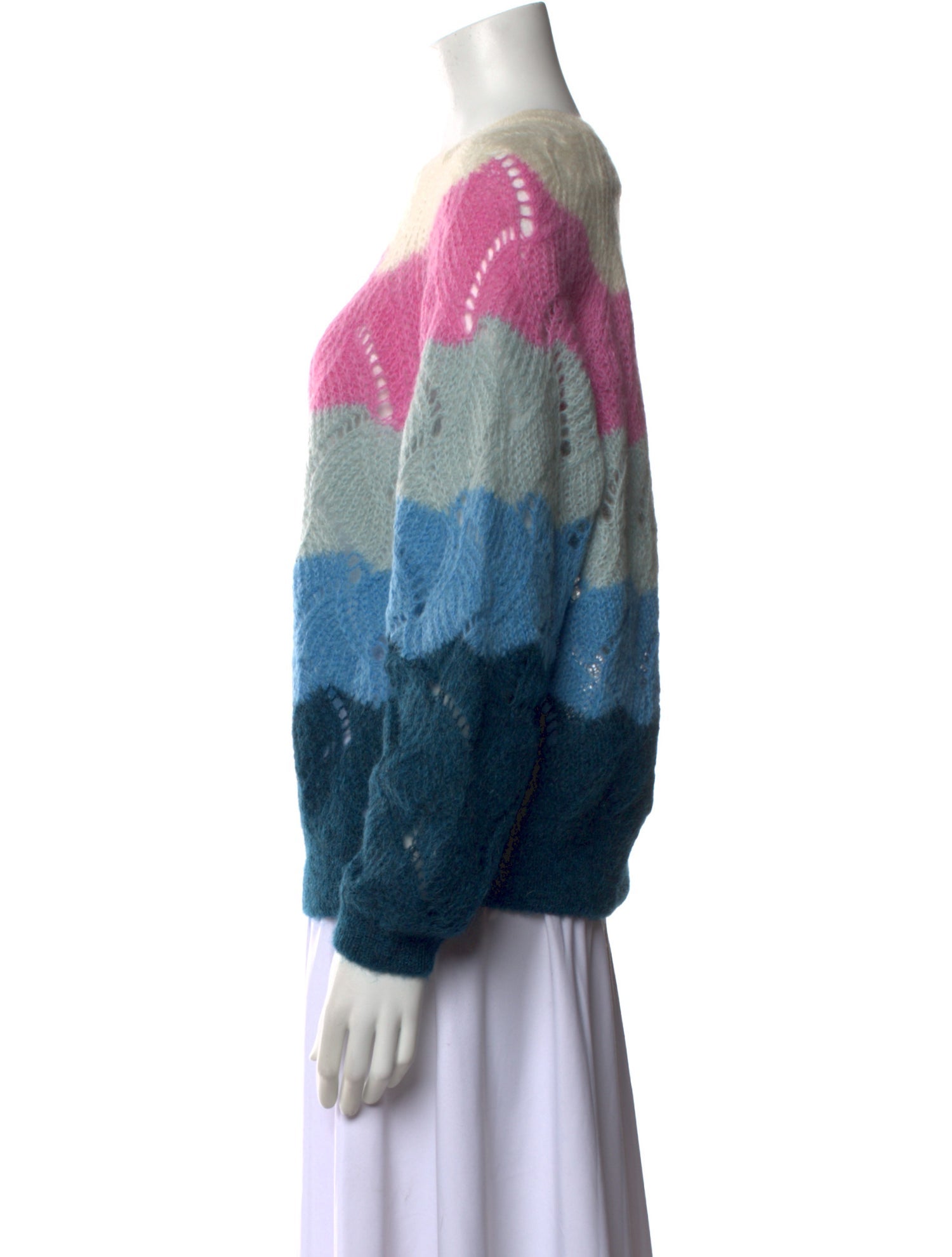 Closed Printed Scoop Neck Sweater