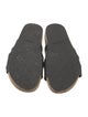 Closed Leather Slides