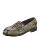 Closed Snakeskin Animal Print Loafers