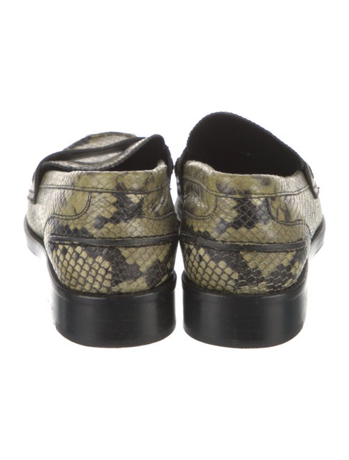 Closed Snakeskin Animal Print Loafers