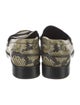 Closed Snakeskin Animal Print Loafers