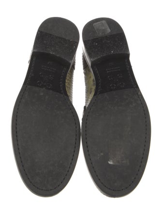 Closed Snakeskin Animal Print Loafers