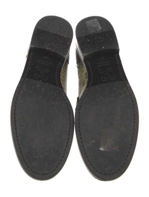 Closed Snakeskin Animal Print Loafers