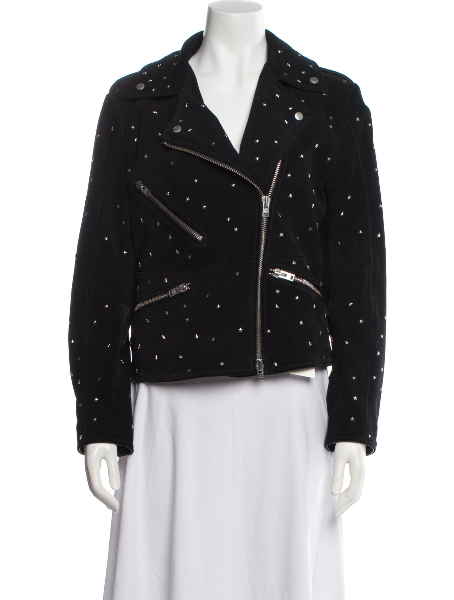 Closed Suede Printed Biker Jacket