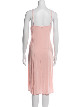 Closed V-Neck Mini Dress