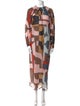 Closed Printed Long Dress