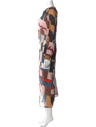 Closed Printed Long Dress