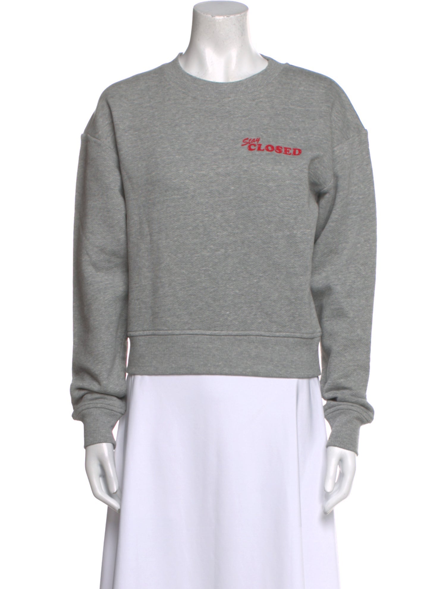 Closed Graphic Print Crew Neck Sweatshirt