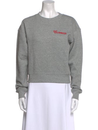 Closed Graphic Print Crew Neck Sweatshirt