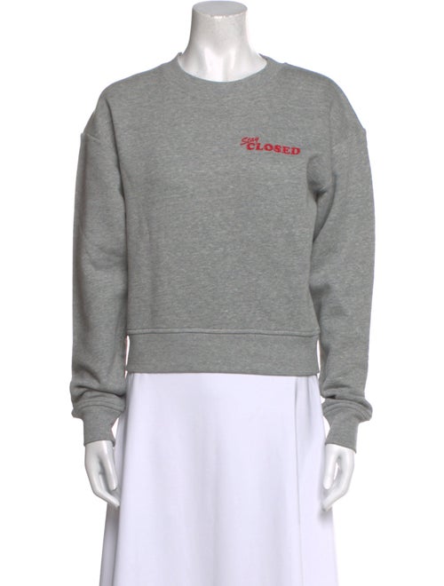 Closed Graphic Print Crew Neck Sweatshirt