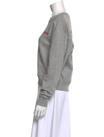 Closed Crew Neck Long Sleeve Sweatshirt