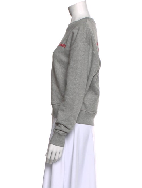 Closed Crew Neck Long Sleeve Sweatshirt