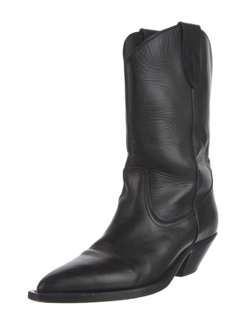 Closed Leather Western Boots