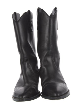 Closed Leather Western Boots