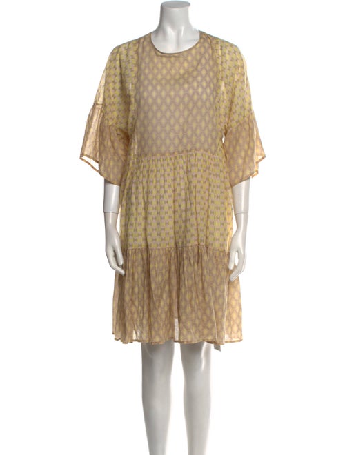 Closed Printed Mini Dress