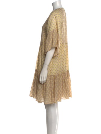 Closed Printed Mini Dress