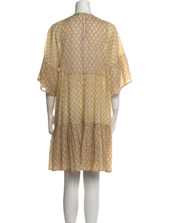 Closed Printed Mini Dress