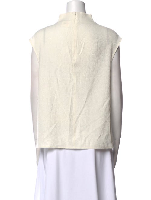 Closed Cowl Neck Sleeveless Top