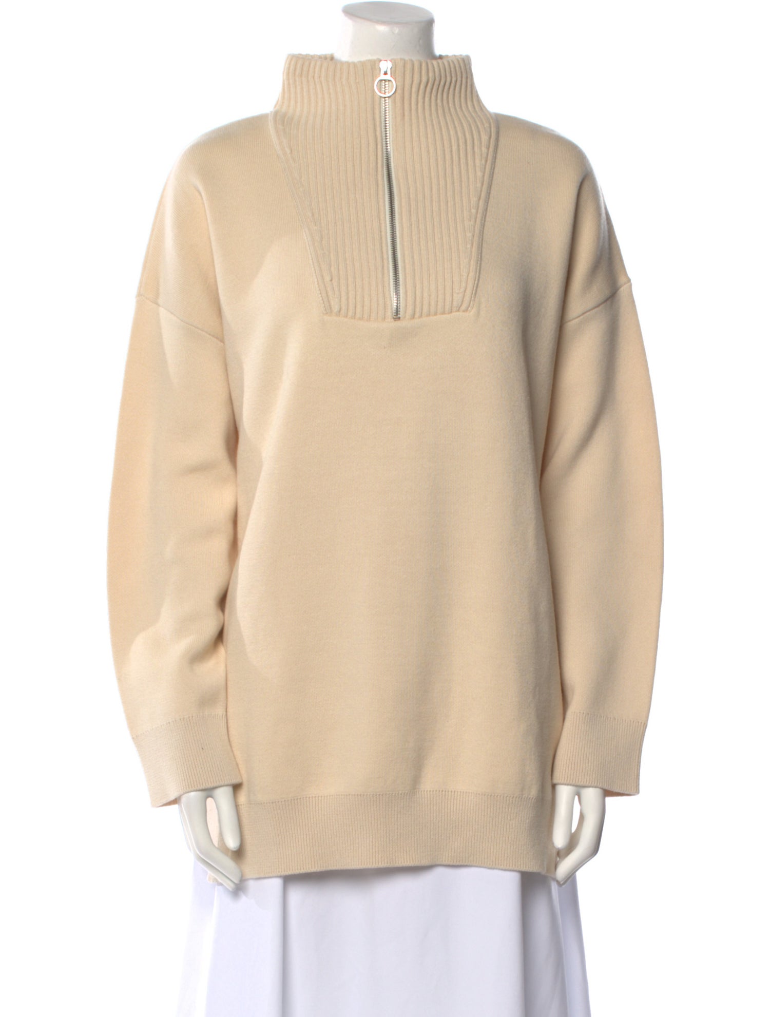 Closed Mock Neck Long Sleeve Sweatshirt w/ Tags
