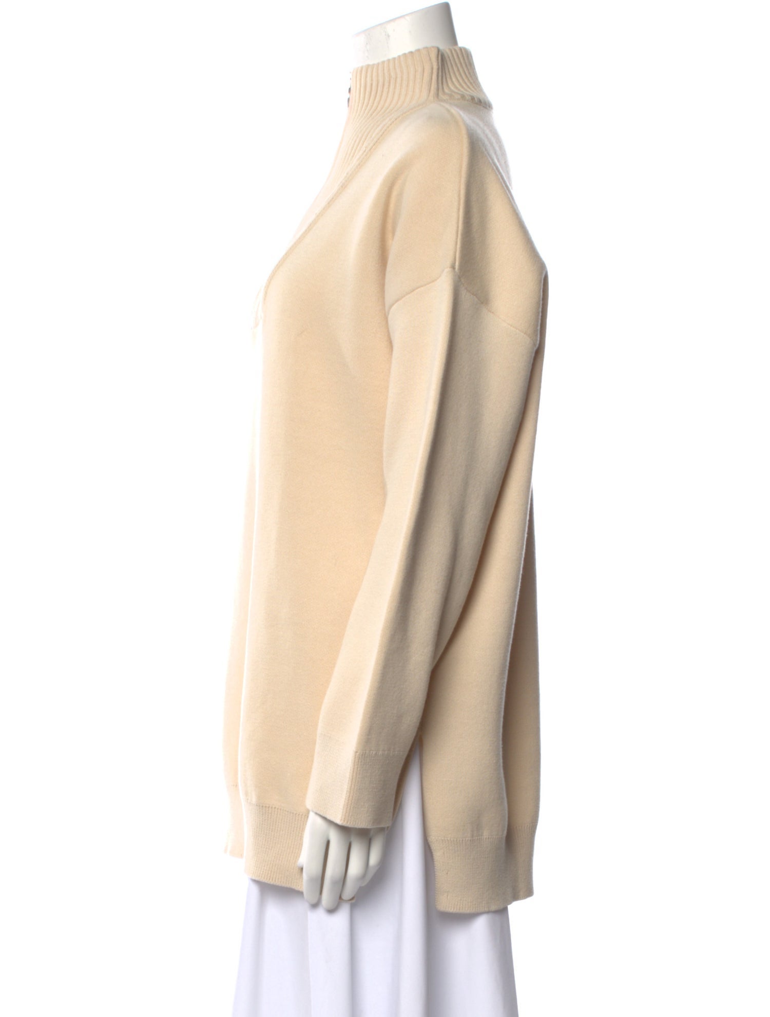 Closed Mock Neck Long Sleeve Sweatshirt w/ Tags