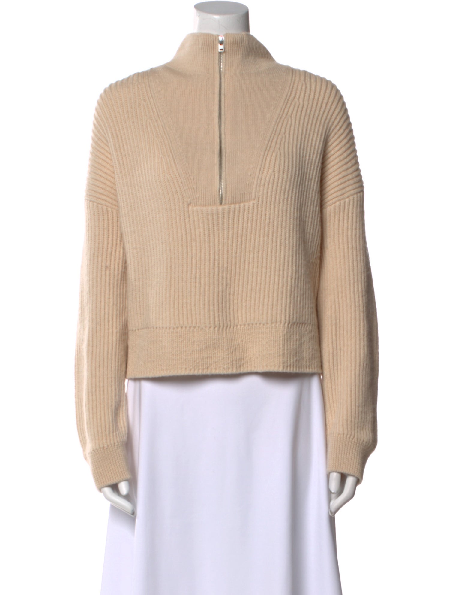Closed Wool Mock Neck Sweater