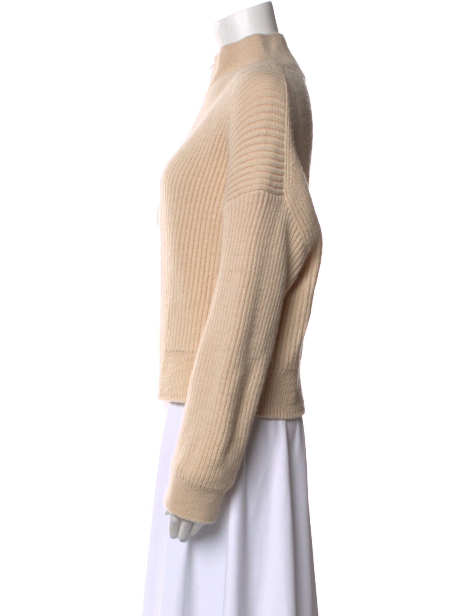 Closed Wool Mock Neck Sweater