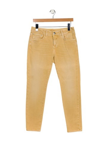 Pre-owned Closed Mid-rise Skinny Leg Jeans In Neutral
