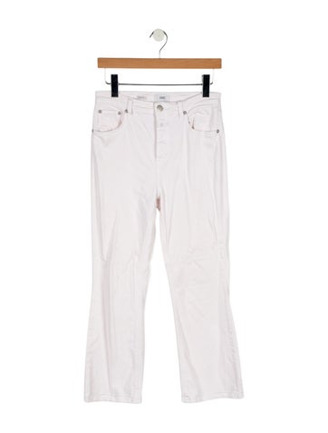 Pre-owned Closed High-rise Wide Leg Jeans In White