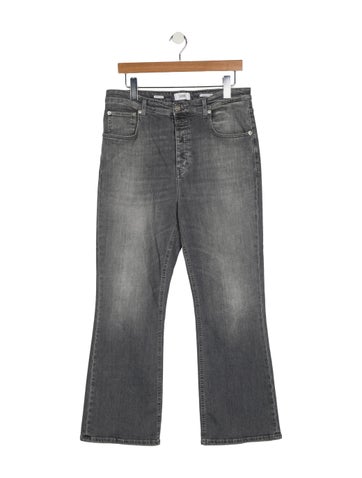 Pre-owned Closed High-rise Wide Leg Jeans In Gray