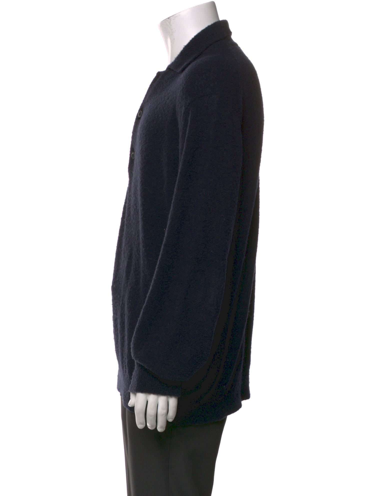 Closed Wool Collar Polo Sweater