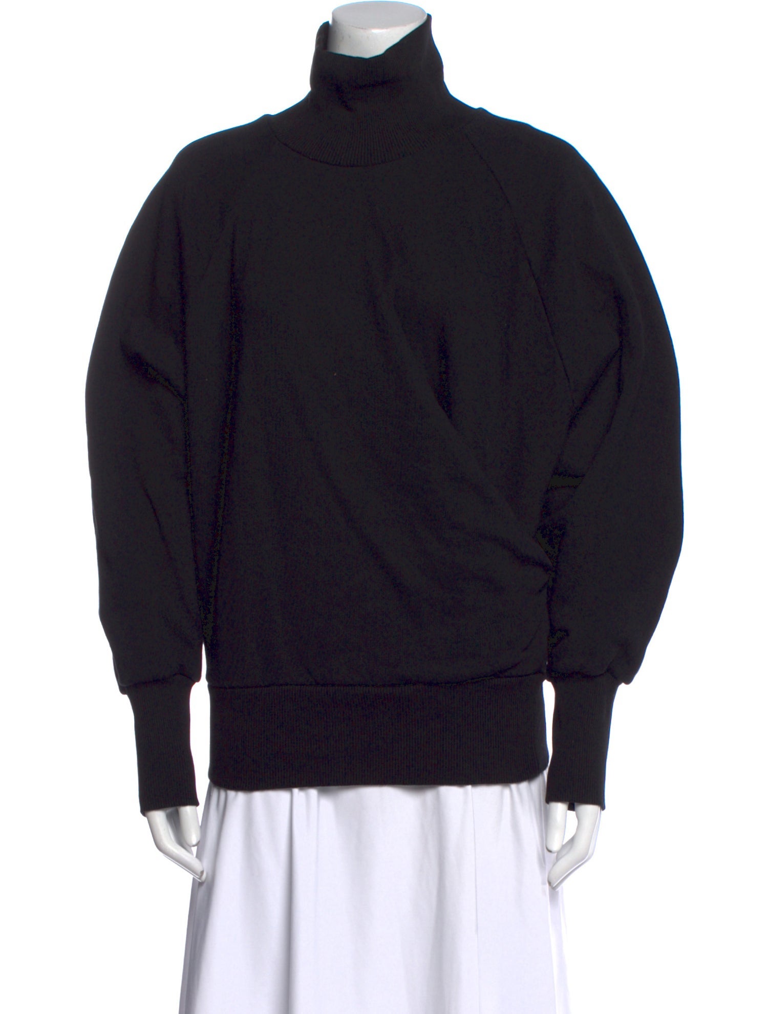 Closed Turtleneck Long Sleeve Sweatshirt