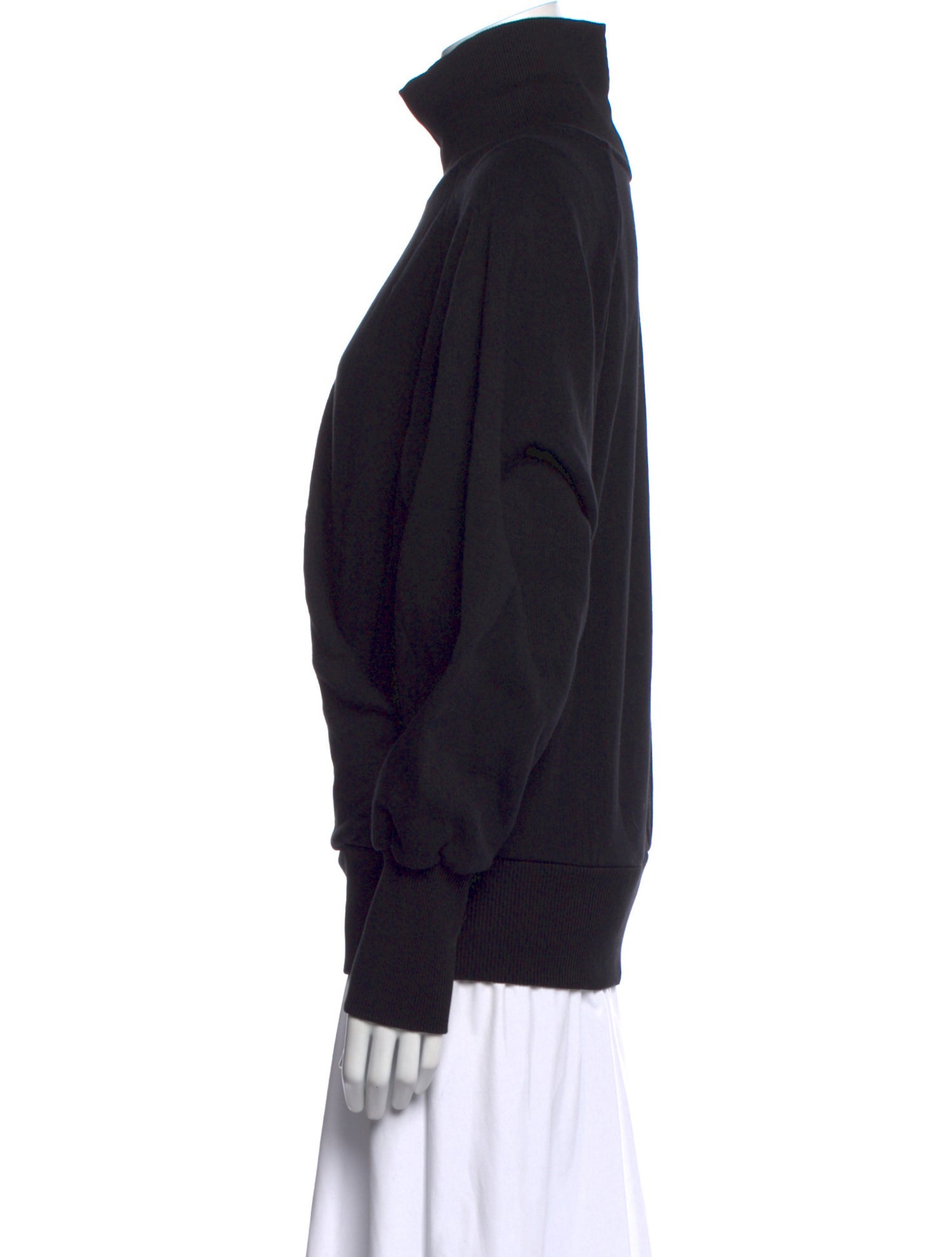 Closed Turtleneck Long Sleeve Sweatshirt