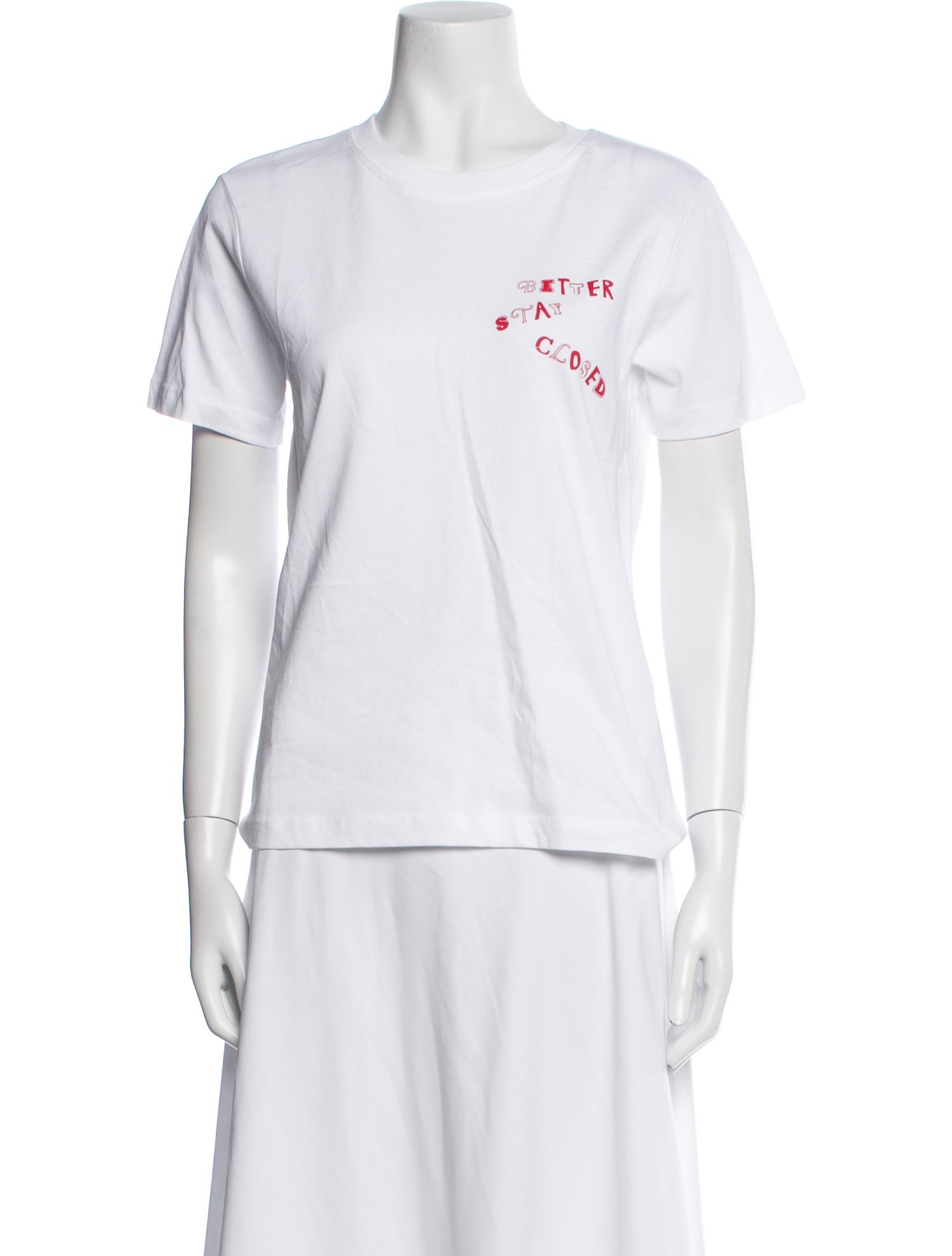 Closed Graphic Print Crew Neck T-Shirt w/ Tags