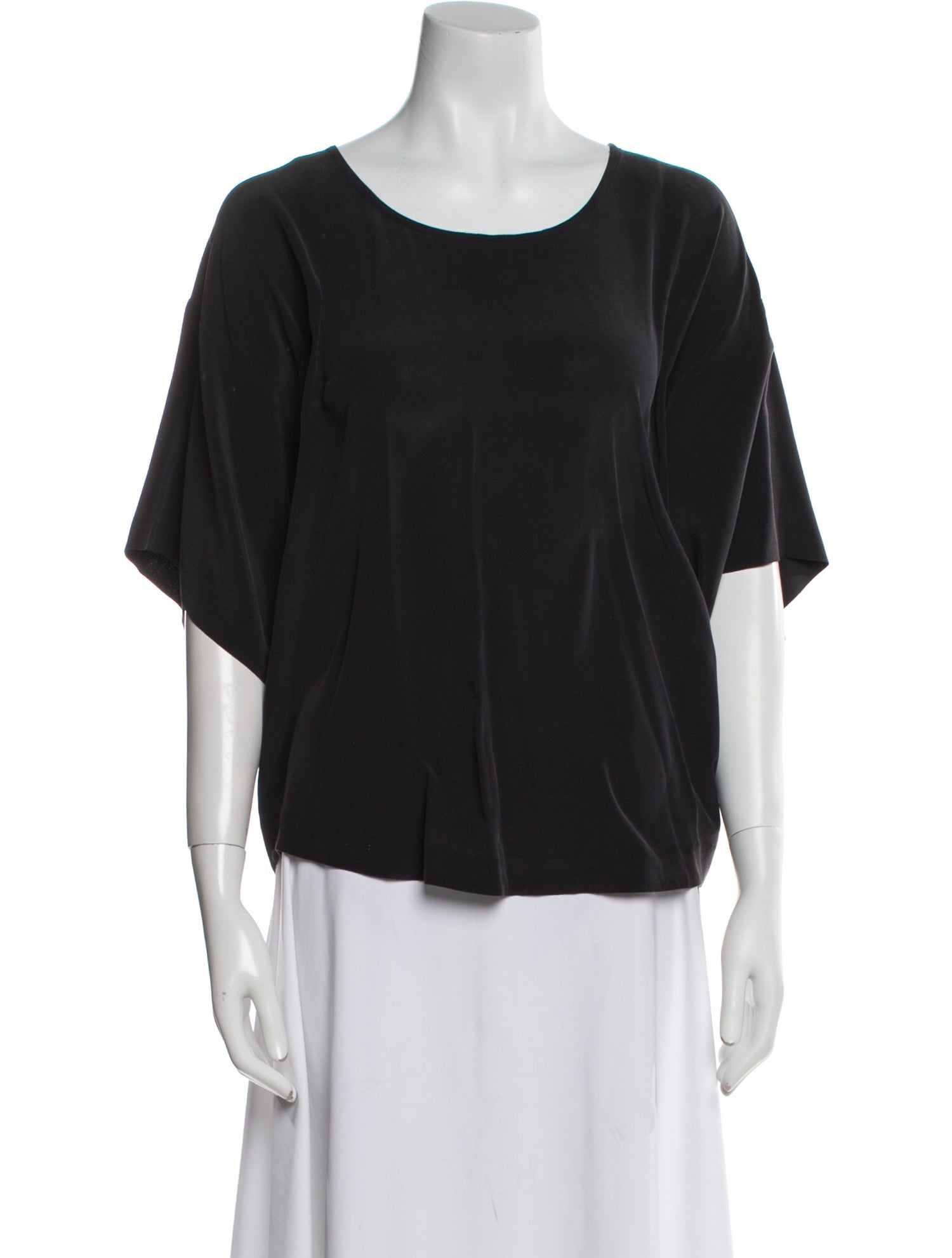 Closed Silk Scoop Neck T-Shirt