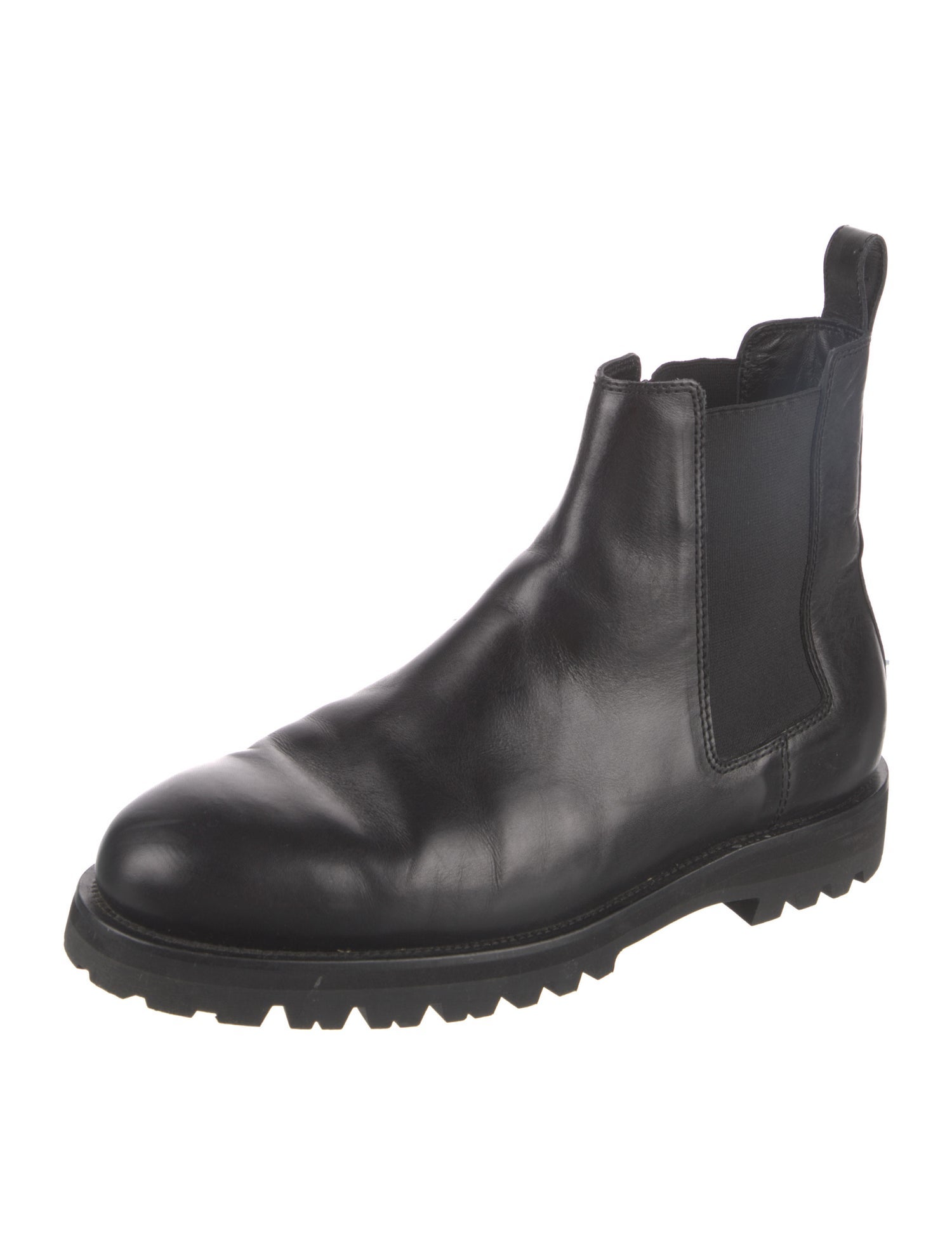 Closed Leather Chelsea Boots
