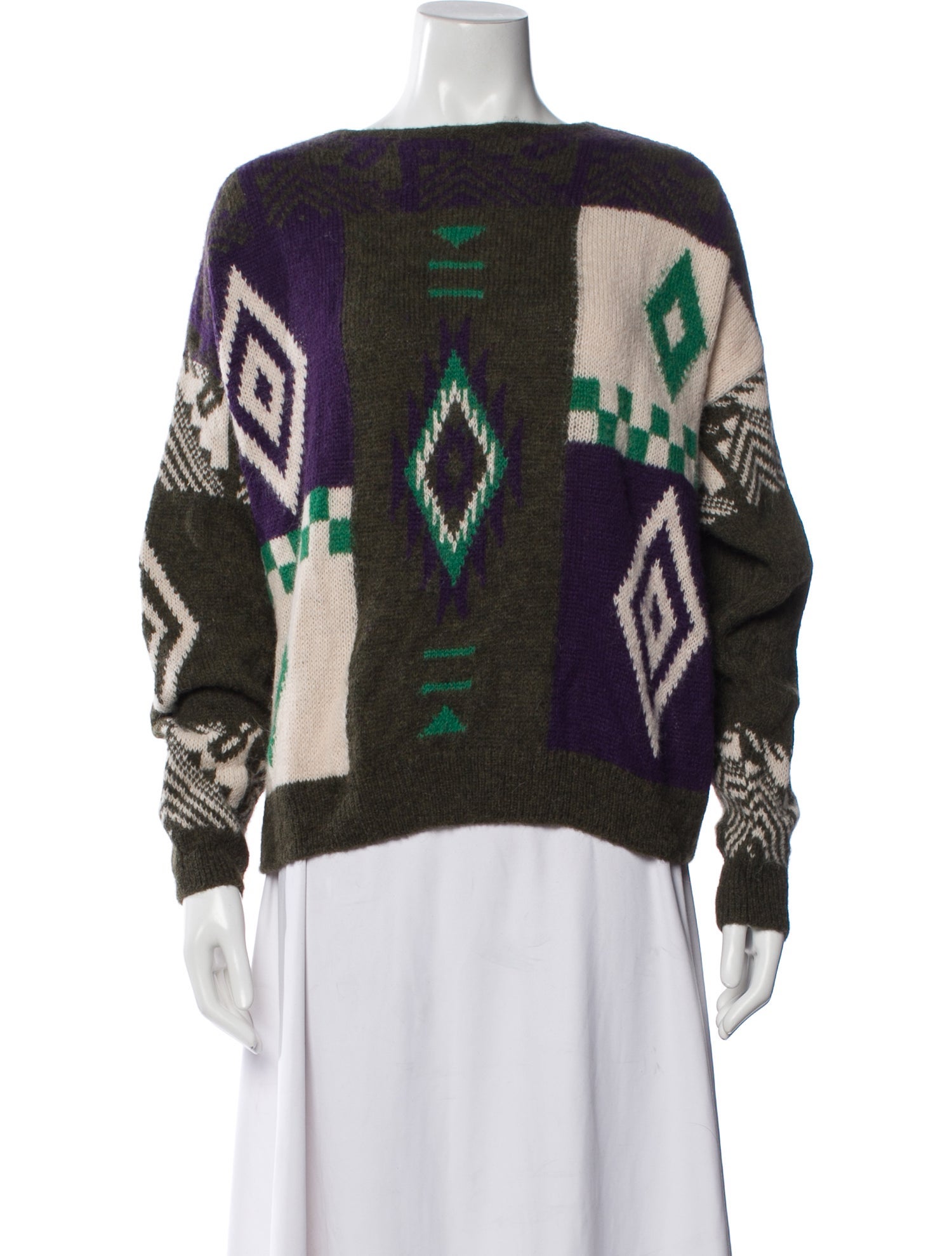 Closed Alpaca Printed Sweater