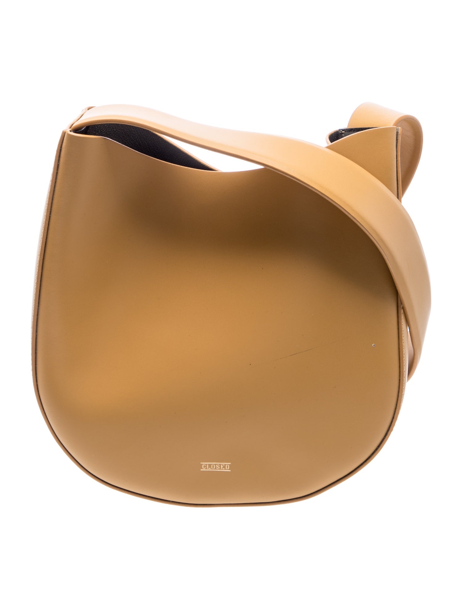Closed Leather Shoulder Bag