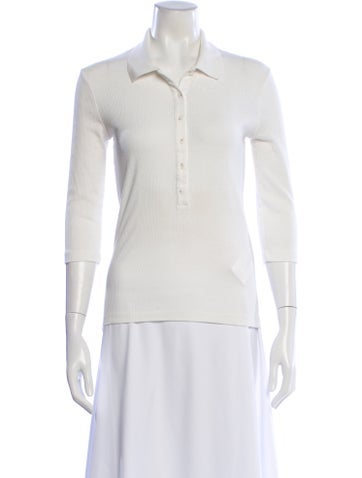 Pre-owned Closed Three-quarter Sleeve Polo In Neutral