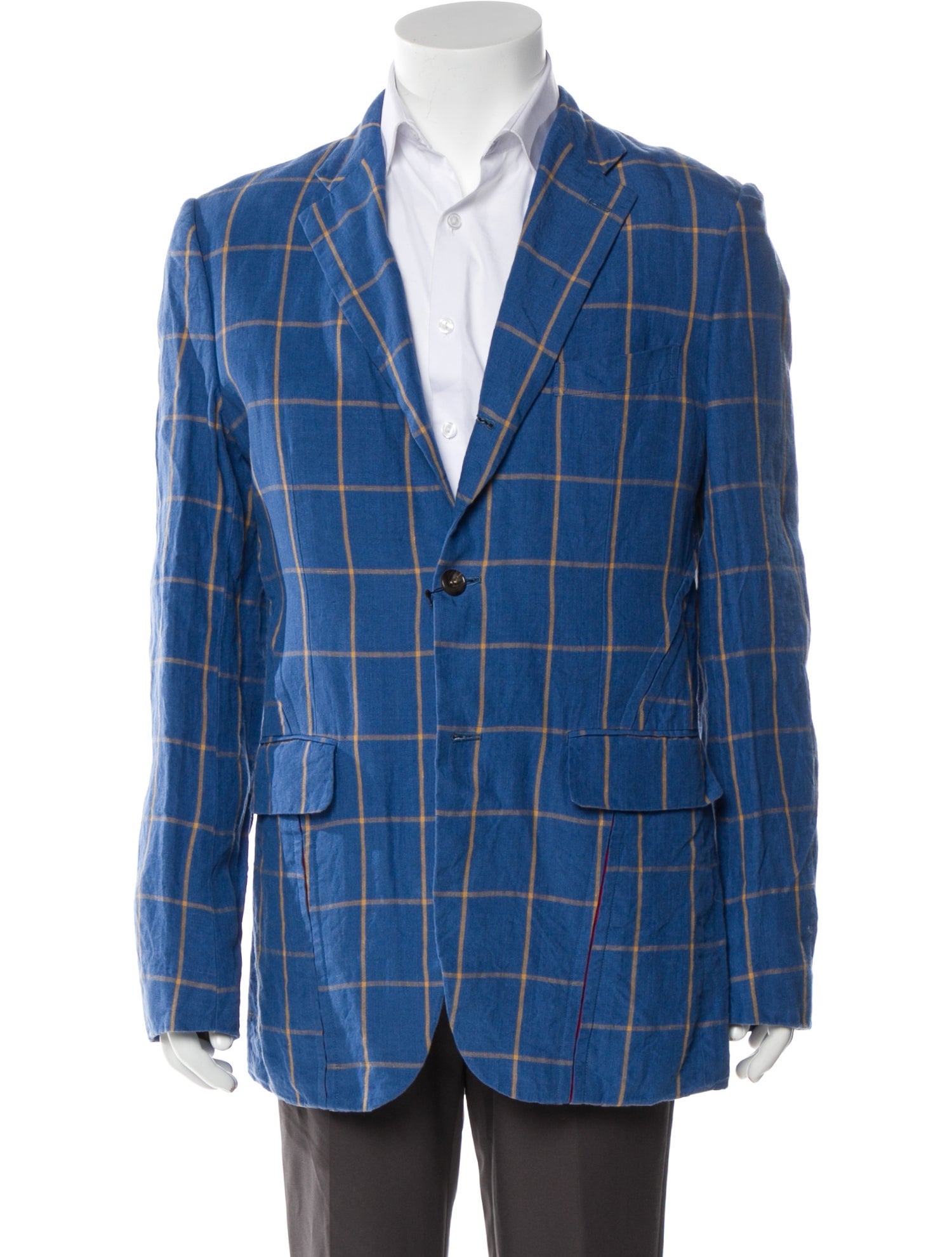 Comme des Garçons Homme Deux Plaid Print Blazer w/ Tags